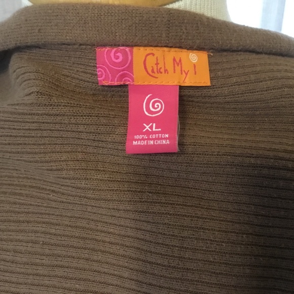 Sold Catch My! XL Women’s sweater, Brown - Picture 4 of 5